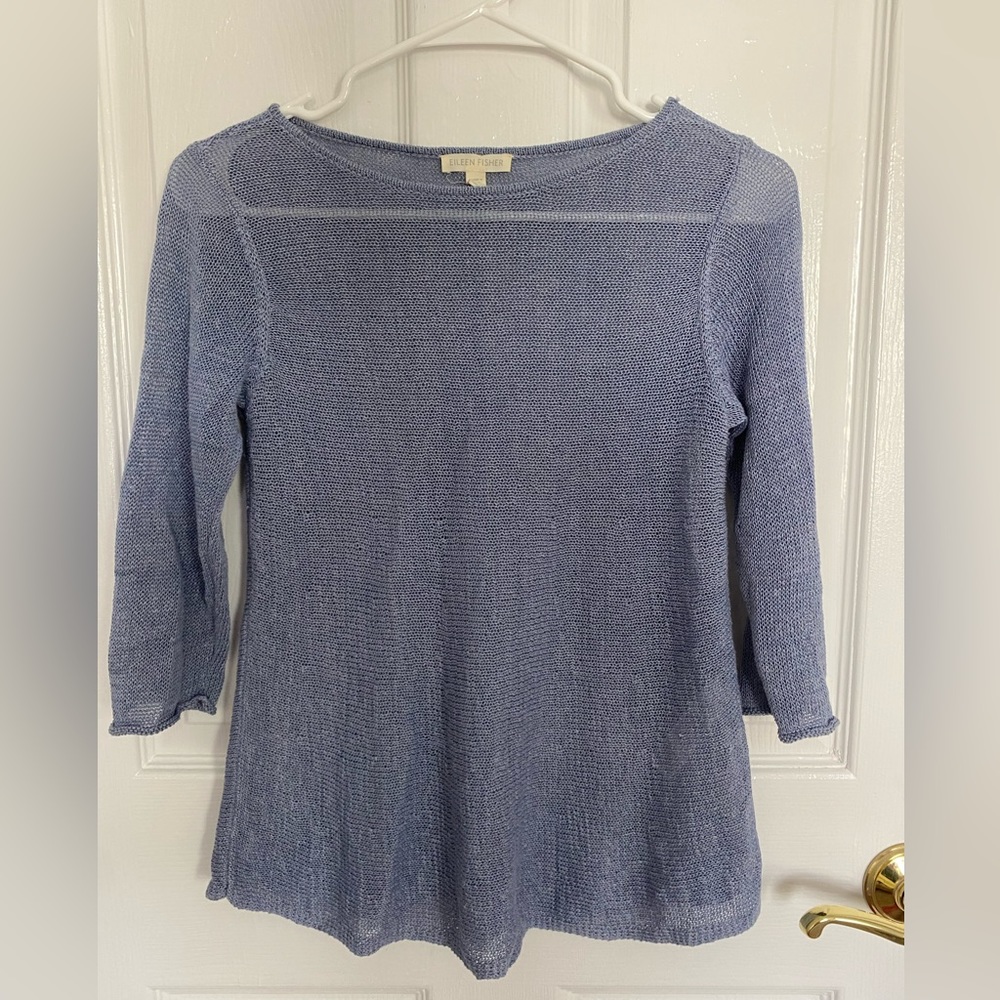 Eileen Fisher Knit 3/4 Sleeve Top